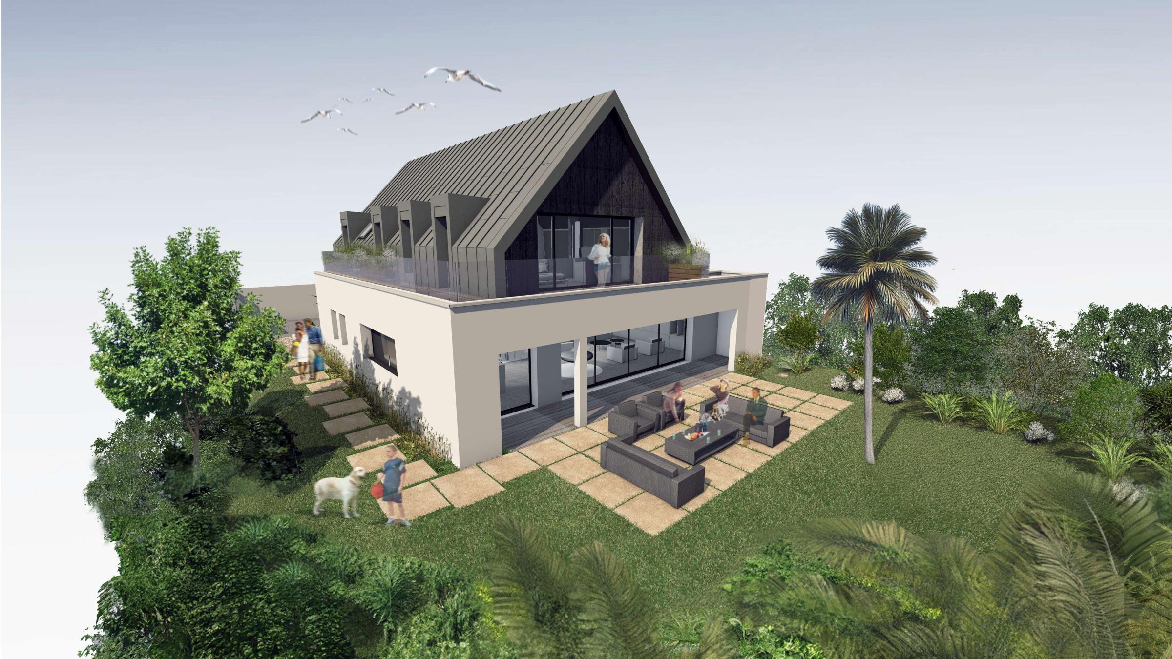 Modélisation 3d d'une maison Trecobat